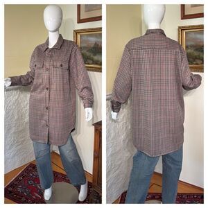 Lord & Taylor Herringbone Stretch Shacket